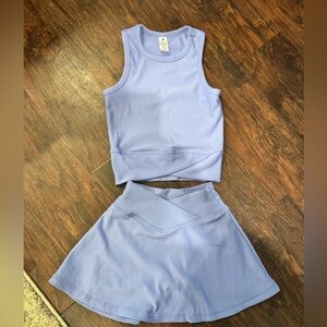 Yogalicious Lavender Ribbed Skirt